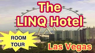 LINQ HOTEL  2 QUEEN BED VIRTUAL ROOM TOUR  WHERE TO STAY IN VEGAS [upl. by Jacobs]