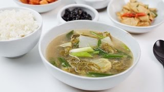 Baby Cabbage Soybean Paste Soup Woogeojiguk  Crazy Korean Cooking EXPRESS [upl. by Eniawtna]