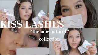 Best Natural Lashes KISS The New Natural Lash Collection TryOn amp Review  Holly Lynora [upl. by Oxley]