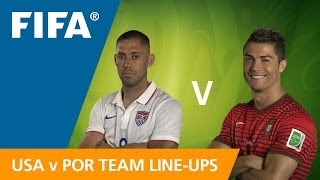 USA v Portugal  Teams Announcement [upl. by Adarbil958]