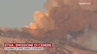 LIVE Eruzione Etna emissione di cenere diretta video [upl. by Aydne]