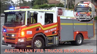 One Hour of Australian Fire Trucks Responding  BEST OF 2021 [upl. by Ah]