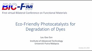 Ecofriendly photocatalyst for degradation of dyes [upl. by Martz37]