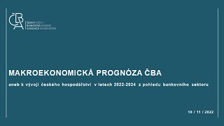 Makroekonomická prognóza ČBA [upl. by Liss]