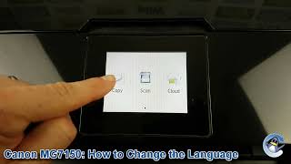 Canon Pixma MG7150 How to Change the Language [upl. by Lean]