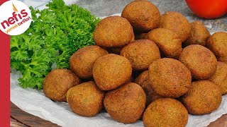 Lezzeti Garanti 🔝😋 Dışı Çıtır İçi Yumuşacık Falafel Nohut Köftesi [upl. by Joell]