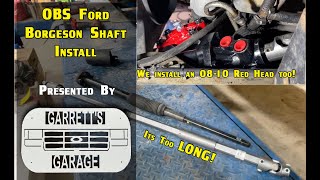 Installing a Borgeson Steering Shaft on you OBS Ford [upl. by Benson534]