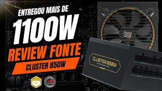 Fonte Pichau Cluster de 850W passou com Mais de 1100W já no PCIe 50 Full Modular e Cybenetics Gold [upl. by Thera]