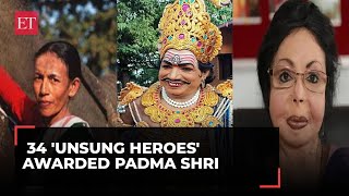 Padma Awards 2024 34 unsung heroes awarded Padma Shri heres the list of winners [upl. by Carmina]