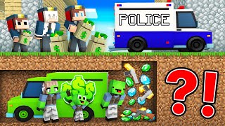 Criminal Mikey Family ROBBED Police JJ Family in Minecraft Maizen [upl. by Loralie858]