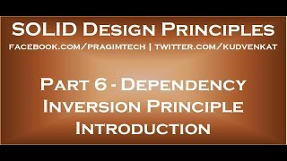 Dependency Inversion Principle Introduction [upl. by Acinyt]