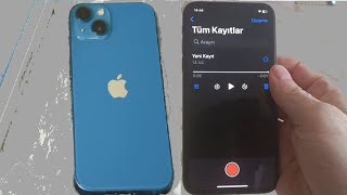 iPhone 13 ses kaydı nasıl alınır  iPhone 13 pro max arama ses kaydı nasıl yapılır [upl. by Estes]