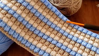 Beginners are here Very easy to make Very beautiful crocheted pattern baby blanket [upl. by Yuh]