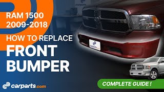 How to replace the Front Bumper 20092018 Dodge RAM 1500 🚗 [upl. by Imak546]