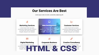 Responsive Our Services page HTML CSS  HTML CSS Our services page  Responsive Our Services page [upl. by Gazo]