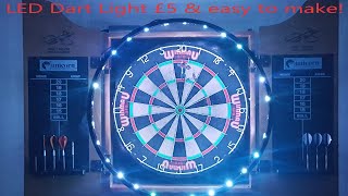 DIY Dart board LED Light for £5 and a bit of time [upl. by Ayanal]