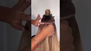 Tutorial on how to Apply Invisible Tapeins Achieve beautiful voluminous hair in minutes [upl. by Laehcim]