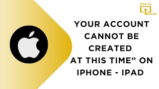 How to Fix “Could Not Create Account on iPhone or iPad” Issue [upl. by Belita]