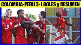 COLOMBIA vs PERU 31 EN BARRANQUILLA AMISTOSO RESUMEN y GOLES [upl. by Ecnarrot]