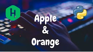 13  Apple and Orange  Implementation  Hackerrank Solution  Python [upl. by Lambrecht]