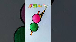 🍠🥦🐝🍡 Ice cream satisfying video shorts art creativeartwork [upl. by Nnylecyoj682]