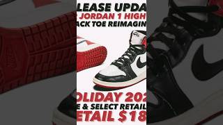 Jordan 1 black toe reimagine releasing holiday 2024 y’all ready or not [upl. by Ranilopa]