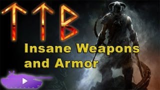 Skyrim Dawnguard  HowTo The Best Weapons And Armor  TTB [upl. by Yrevi]