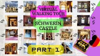 🏰🏰 Walking Tour inside Schwerin Castle 4K  Walking tour Germany  Walking tour  Visit Germany 4K [upl. by Nemlaz]