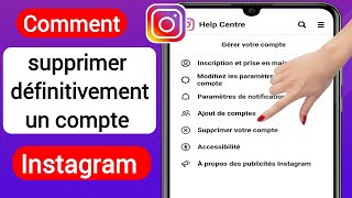 Comment supprimer définitivement un compte Instagram nouvelle mise à jour [upl. by Regine]