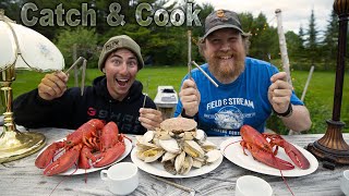 Catch amp Cook Clams and Lobster With Apbassing [upl. by Straus]