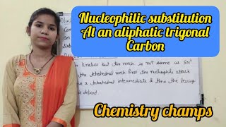 Nucleophilic substitution at an aliphatic trigonal carbon  organic chemistry  msc [upl. by Alves991]