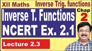 Inverse Trigonometric Functions exercise 21  NCERT Ex 21  CBSE Class 12 Maths  23 [upl. by Shirlie704]