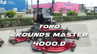 TORO Groundsmaster 4000D mowers handover [upl. by Ahsitak858]