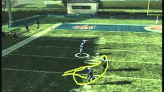 Madden Tips  Gun Bunch TE  Curl Flat Corner for Madden 09 [upl. by Dickens353]