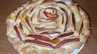 La Migliore Crostata di Mele🍎🍏 Crostata di Mele con crema pasticcera❗Italian famosa torta di mele❗ [upl. by Kilar]