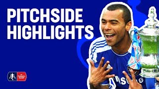 Chelsea 21 Liverpool  Pitchside Goals amp Highlights  FA Cup Final 2012 [upl. by Ayocal]