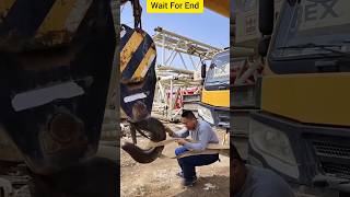 video hook kaise lagate h 05 👌Crane  trending excavator machine shorts viralvideo like new [upl. by Nessnaj434]