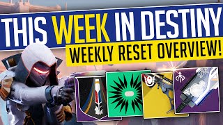 Destiny 2  THIS WEEK IN DESTINY  Into The Light Reveal NEW Weapons Bonus XP amp More 19th March [upl. by Harlene]