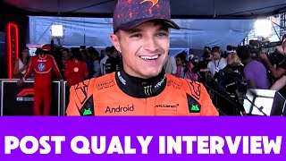 Lando Norris Post Qualifying Interview In Mexico GP [upl. by Kendal]