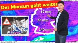 Zwischen Monsun und Schneepeitsche Wetterkrimi im Verlauf der nächsten Woche Kommt der Winter [upl. by Yezdnil]