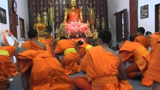 Monks Chanting Luang Prabang Laos [upl. by Rednasyl]