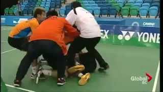 Worst Sports fight  First ever badminton fight  fights between players [upl. by Sharp32]