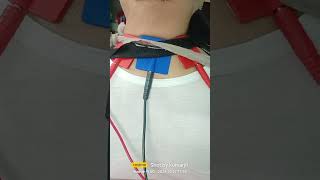 Cervical pain treatment apply interferential therapy [upl. by Elianora639]