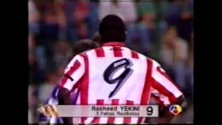 RASHIDI YEKINI DESTROYS REAL MADRID STARS [upl. by Laband]