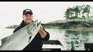 Fishing BC Presents Salmon Fishing with Squid in Ucluelet [upl. by Kakalina]