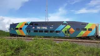 Evening Rush Of Amtrak amp TriRail Trains Nice Horns At Boynton Canal 9324 [upl. by Drofdarb]