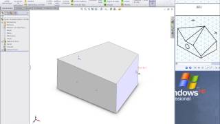 SolidWORKs  Ejemplo Plano Oblicuo [upl. by Aruasor709]