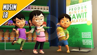 Upin amp Ipin Musim 18  Goreng Ayam Dengan Minyak Sawit  Upin Ipin Terbaru 2024 [upl. by Letsirhc38]