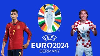 UEFA Euro 24  Spagna  Croazia  Fase a Gironi  Giornata 1 [upl. by Yumuk]