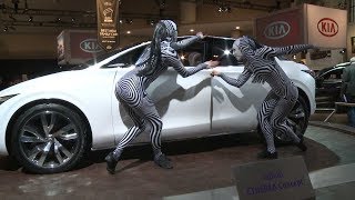 🚗 Infiniti Etherea Concept Premiere debut with Cirque Du Soleil at the Canadian AutoShow 2012 HD [upl. by Atterg]